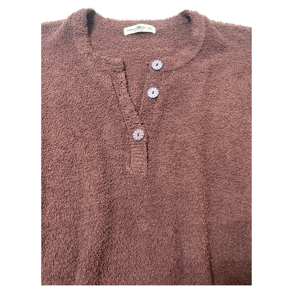 NATURAL LIFE Cozy-Up sweater dress in Maroon - Picture 2 of 6
